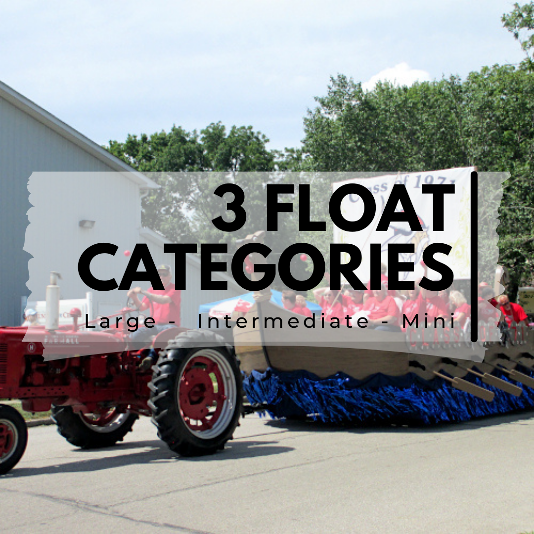 Floats (3 Categories) Large - Intermediate - Mini
