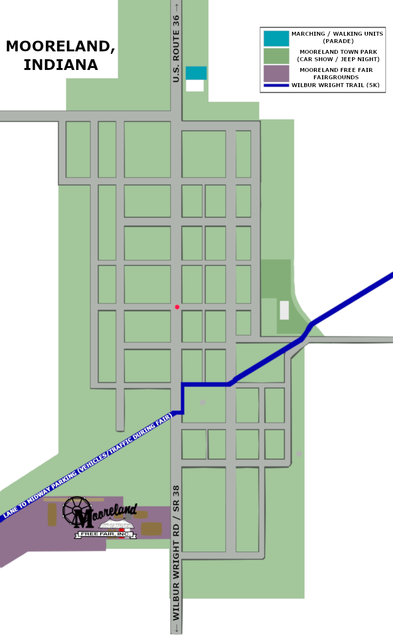 Mooreland Map